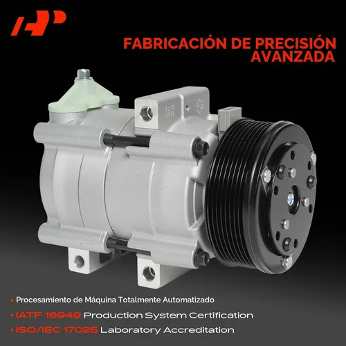 Vista 3 de Compresor de aire acondicionado A-Premium con embrague