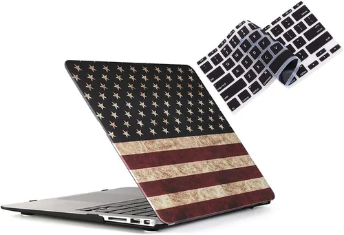 Vista 22 de RUBAN Funda compatible con MacBook Air de 13 pulgadas (modelos: A1369 y A1466, versión anterior 2010-2017), cubierta protectora delgada a presión