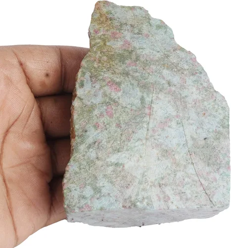Vista 2 de GEMHUB Piedra preciosa suelta de cristal curativo de zoisita de rubí crudo de 1372.75 CT, M, Gema, tanzania rubí zoisita