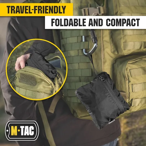 Vista 7 de M-Tac Mochila impermeable para lluvia, para senderismo, viajes, campamento, militares Negro