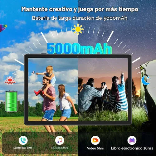 Vista 7 de HAOVM Tableta Android 15 de 10 Pulgadas 4G LTE Celular Desbloqueada con Ranura para Tarjeta SIM, CPU Octa-Core Helio G80 para Juegos y Transmisiones