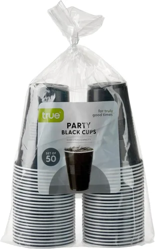 Vista 11 de TRUE Vasos de plástico para cócteles, refrescos, café helado, té helado, pong de cerveza, vasos desechables para fiesta de cumpleaños, noches