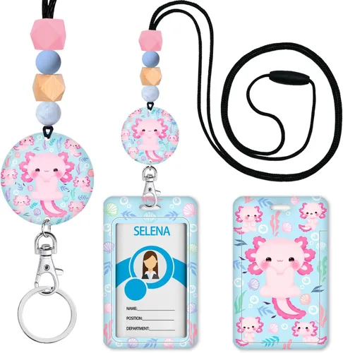 Vista 34 de Cordones para Profesores de Concienciación sobre el Autismo para Tarjetas de Identificación y Llaves, Lindo Cordón de Silicona con Cuentas Separable