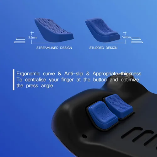 Vista 5 de PlayVital Mix Version - Juego de mejora de botón trasero para Steam Deck LCD, kit de protección de botón de mejora de agarre para Steam Deck OLED