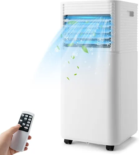 Vista 11 de PETSITE Aire acondicionado portátil, unidad de enfriamiento de CA de 8000 BTU para habitación, unidad de CA 3 en 1 con enfriador de aire, ventilador