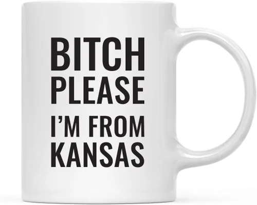 Vista 81 de Andaz Press Taza de café de 11 onzas, regalo de broma, Bitch Please I'm from Alabama, paquete de 1, incluye caja de regalo, divertidas ideas