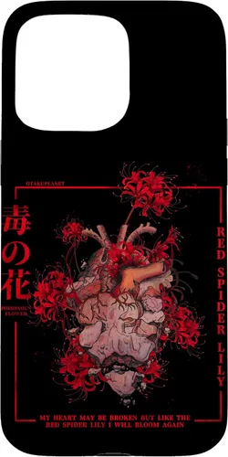Vista 31 de Carcasa estética para iPhone 17, diseño de lirio de araña roja o Higanbana en Japón