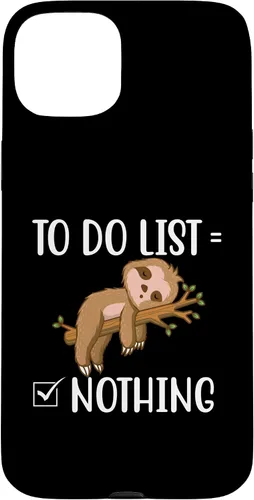 Vista 8 de To Do List - Sleeping Sloth Wildlife Animal Lover Zookeeper Case for iPhone 15