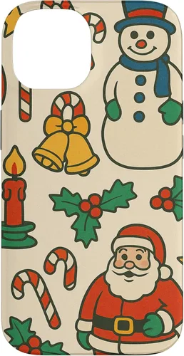 Vista 4 de Patrón retro de los años 90, decoración nostálgica de vacaciones para iPhone 16