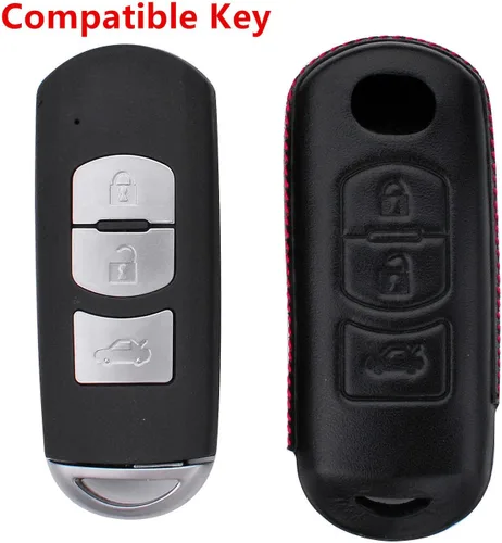 Vista 2 de Funda de silicona suave para llavero Mazda 2 3 5 6 8 CX3 CX4 CX5 CX7 CX9 MX5 Miata para Toyota Yaris para Scion iA TPU Case, Negro - piel