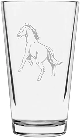 Vista 10 de Shetland Pony (cuerpo) - Vaso de pinta grabado con temática de caballo alternativo de 16 onzas