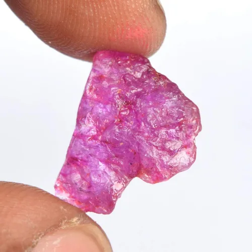 Vista 2 de Piedra preciosa de rubí rojo en bruto 8.00 Ct Natural Raw Raw Certified Red Ruby Stone, Gema, africano - rubí rojo