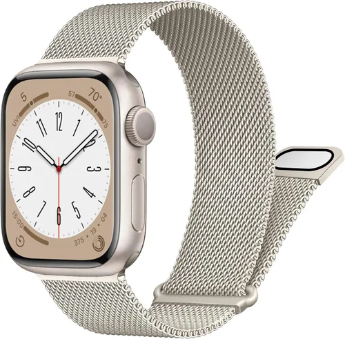 Vista 25 de Correa milanesa para Apple Watch Band de 1.575 pulgadas, 1.732 pulgadas, 1.614 pulgadas, 1.772 pulgadas, 1.654 pulgadas, 1.614 pulgadas, 1.614