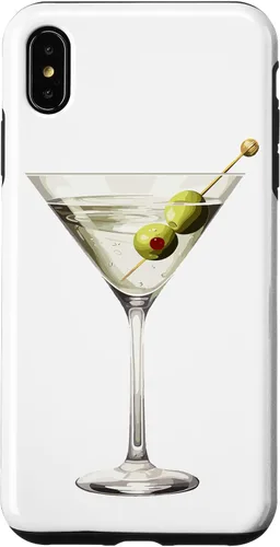 Vista 11 de Martini Glass Green Olive Bartender Vodka Gin Cocktail Drink Case para iPhone 17