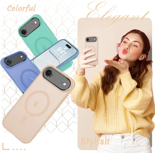 Vista 175 de Funda para Google Pixel 10 Pro XL, cubierta magnética mate, color negro Fit for MagSafe, Screen Protector included, Shockproof Military Grade