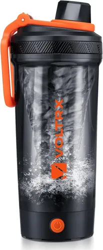 Vista 23 de VOLTRX Botella agitadora, Mezclador eléctrico recargable USB C con Gallium para batidos de proteínas, Vasos agitadores para batidos de proteínas