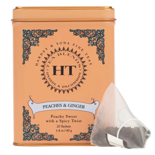 Vista 11 de Harney & Sons Té Rooibos African Autumn, HERBAL, lata de 20 sobres