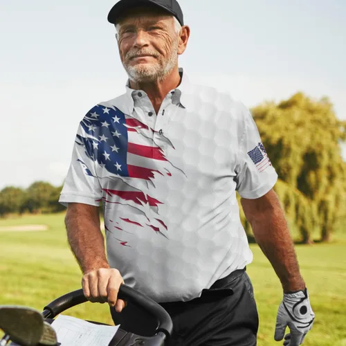 Vista 5 de Camisetas de golf divertidas para hombres, polo para hombres, camisetas de golf de manga corta para equipo, regalos para amantes del golf