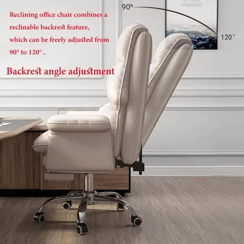 Vista 6 de Silla de oficina en casa, sillas ergonómicas de tareas con brazos, silla de escritorio con soporte lumbar ajustable, silla de computadora