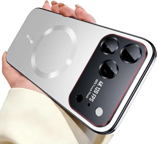 Vista 12 de Funda para iPhone 17, diseño delgado de alta resistencia compatible con MagSafe, fuerte protección magnética a prueba de golpes para pantalla y Negro