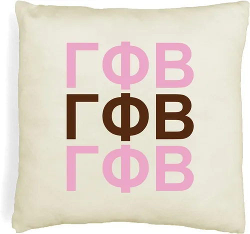 Vista 25 de sockprints Alpha Chi Omega - Funda de almohada con letras griegas de 18 x 18 pulgadas, fundas de almohada para hermandad de hermandad, almohada