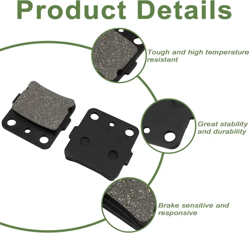 Vista 6 de Pastillas de freno delanteras y zapatas de freno traseras para Honda Rancher 420 TRX420 FM FE TM TE 2007-2021 Fourtrax Rancher 420 2x4 4x4