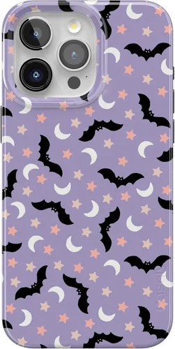 Vista 120 de Casely iPhone 14 Pro Case All Boo'd Up Purple Ghost Compatible with MagSafe Classic Ultra Thin Design