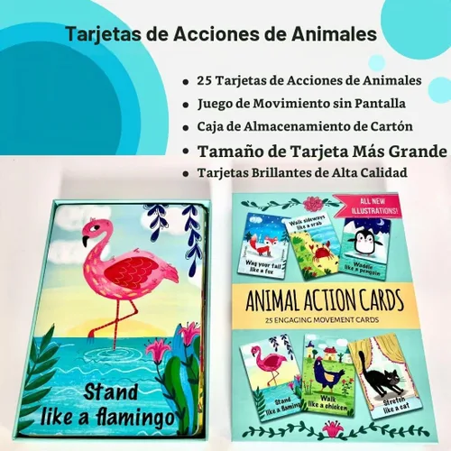 Vista 2 de Creative Mango Cartas de acción animal (Cartas de acción animal 1)