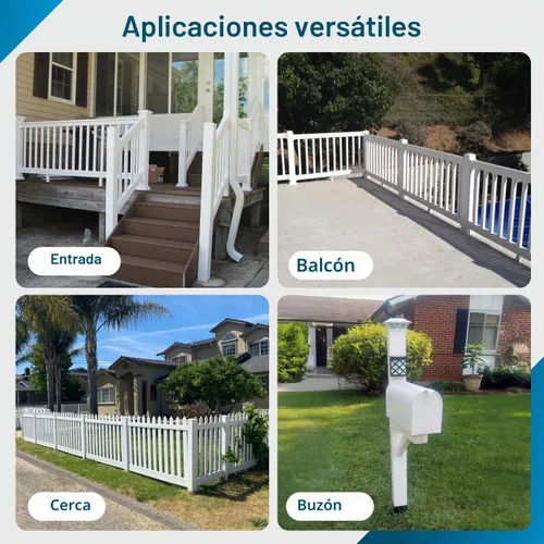 Vista 6 de Weatherables Funda de poste de 4 x 4 – Funda de vinilo resistente a la intemperie para exteriores para una durabilidad duradera y fácil instalación