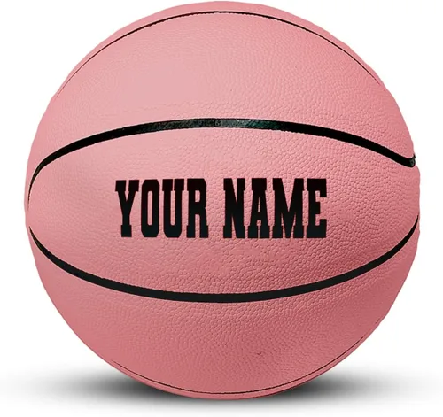 Vista 11 de HAMMET Personalized Basketball, Durable Customized Basketball Balón de baloncesto negro.