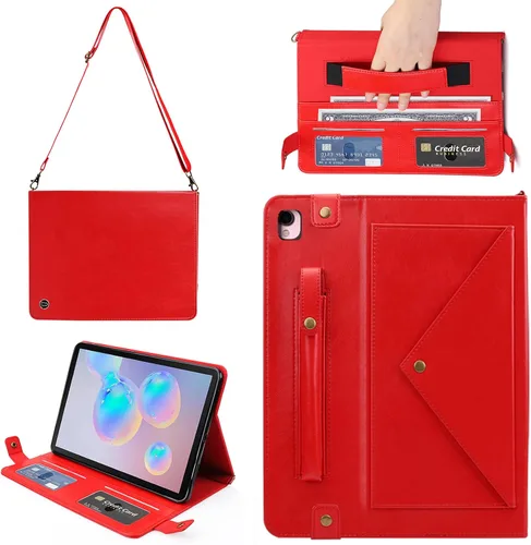 Vista 38 de Funda tipo bolso para iPad mini de 5ª/4ª/3ª/2ª/1ª generación de 7.9 pulgadas, Techcircle funda ligera tipo folio con soporte bandolera con billetera