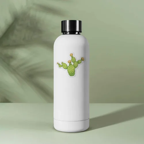 Vista 2 de Calcomanía de cactus, lindas calcomanías de plantas del desierto para botella de agua Hydroflask de vinilo de cactus para laptop, calcomanía de mamá