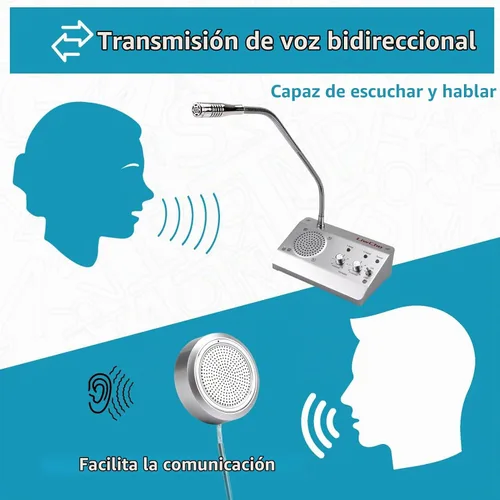 Vista 4 de Sistema de intercomunicación de ventana de doble vía,Altavoz de alta potencia,Altavoz de micrófono para ventana de cajero, Interfono bidireccional