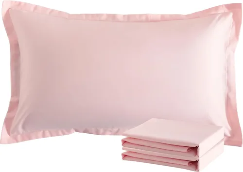 Vista 83 de NTBAY Fundas de almohada estándar, paquete de 2 fundas de almohada de microfibra cepillada de 20 x 26 pulgadas, súper suaves y acogedoras