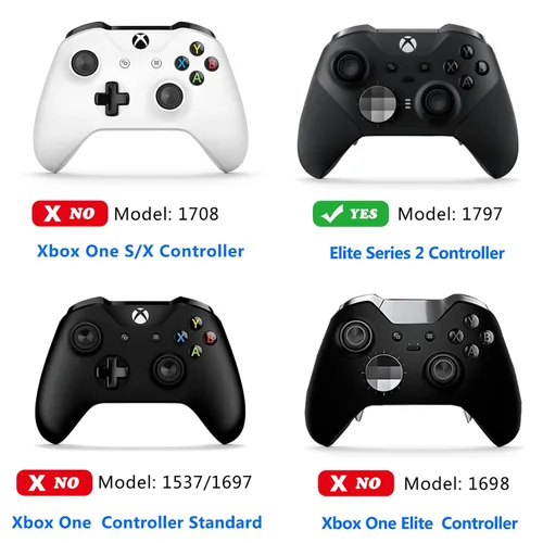 Vista 6 de EASEGMER Replacement Thumbsticks for Xbox Elite Controller Series 2, 10 in 1 Plating Accessories Kits Parts Including 4 Swap Joysticks,4 Paddles,1