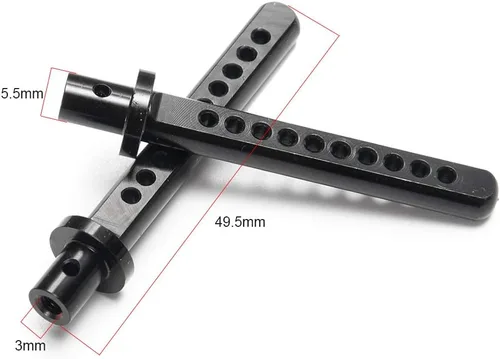 Vista 2 de 4 soportes de poste de cuerpo de aluminio para 1/10 RC Crawler Axial SCX10 (negro)