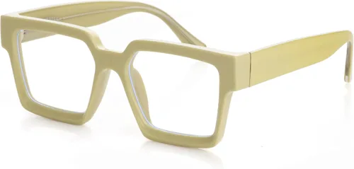 Vista 11 de Kursan Gafas cuadradas negras para mujeres y hombres, lentes transparentes de gran tamaño con marco grueso