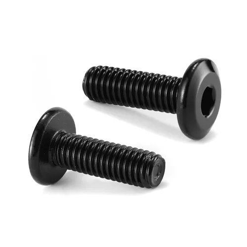 Vista 27 de M5 x 6mm 10Pcs Tornillos de cabeza plana con casquillo hexagonal, 304 Acero inoxidable 18-8, rosca completa, óxido negro de SG TZH
