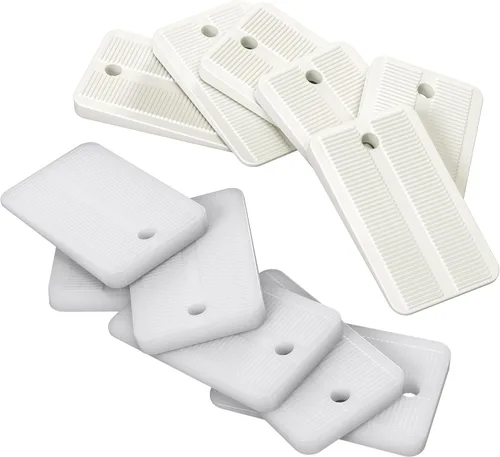 Vista 10 de Qualihome Cuñas de plástico de nailon para nivelar – Cuñas de plástico transparente para muebles del hogar, inodoro, cama, cuñas de mesa