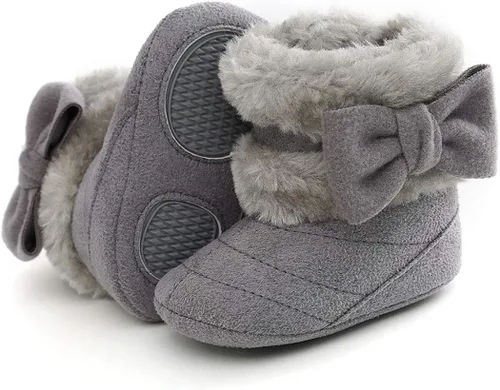 Vista 2 de BABITINA Infant Boots Winter Baby Girl Shoes Soft Sole Anti-Slip Toddler Snow Warm Prewalker Newborn Boots