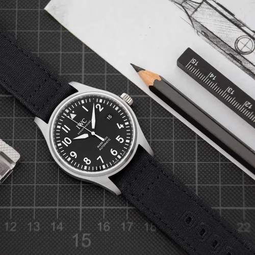Vista 2 de Ritche Canvas Quick Release Watch Band 18mm 20mm 22mm Replacement Watch Straps for Men Women