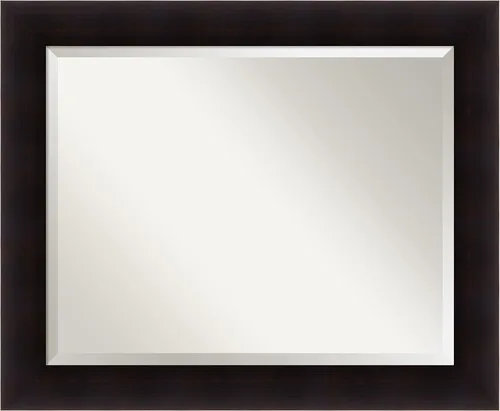 Vista 9 de Amanti Art Bathroom Mirror for Over Sink, Portico Vanity Mirror, Wood Frame, Hangs Horizonally and Vertically, Bathroom Wall Decor, Beveled Edge