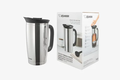 Vista 9 de Zojirushi SK-XAE10XA Fresh Brew - Prensa francesa de acero inoxidable con aislamiento al vacío