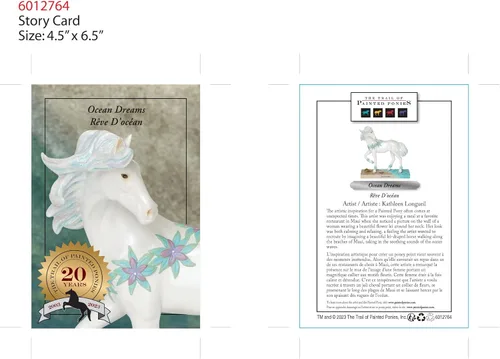Vista 4 de Enesco The Trail of Painted Ponies Ocean Dream Figurine, 7.5 pulgadas, multicolor