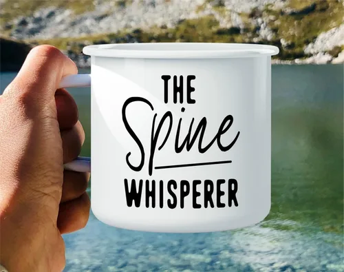 Vista 4 de Retreez Taza divertida The Spine Whisperer, quiropráctico, doctor y estudiante, 16 onzas, esmalte de acero inoxidable, para campamento, fogata