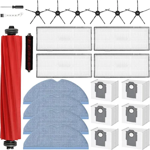 Vista 18 de Juego de 8 almohadillas de limpieza para aspiradora robot Roborock QV 35A/Saros 10R/Q Revo/Qrevo S/Qrevo Pro/Qrevo Plus/Qrevo Master/Qrevo