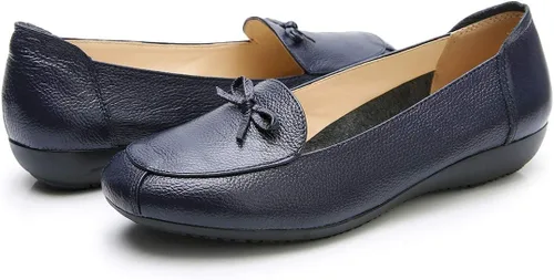 Vista 6 de VenusCelia Zapato plano ancho con lazo para mujer