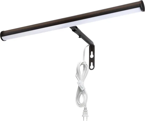 Vista 8 de Maxxima Luz LED de pared de 14 pulgadas, pantalla LED integrada, 3000 K blanco cálido, 200 lúmenes, incluye interruptor de encendido/apagado, luz