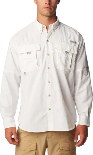 Vista 7 de Columbia Bahama II - Camisa de manga larga para hombre, color blanco, talla XL
