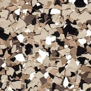 Vista 5 de Concrete Floor Supply Caja de 25 LB Epoxi Flake (9203)